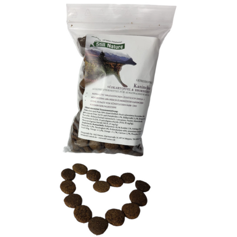 Still Nature | Kaninchen mit Süßkartoffeln & Brombeeren