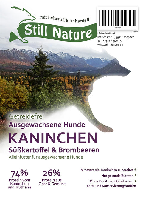 Still Nature | Kaninchen mit Süßkartoffeln & Brombeeren